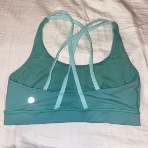 Lululemon Energy Bra in Teal/Mint